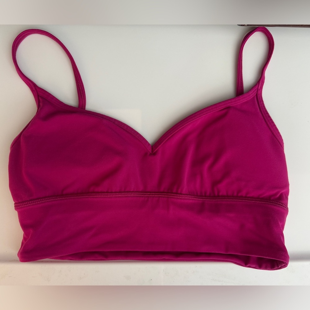 💕 lululemon Align Sweetheart Bra Light Support A/B Cup Ripe Raspberry size 6 & 8 - Picture 4 of 6